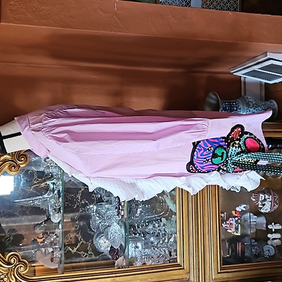 NWOT Denimland Striped Applique Dress - Picture 10 of 15